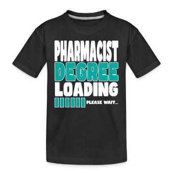 Un pharmacien invite à la formation - T-shirt bio Premium Enfant - noir - Devant