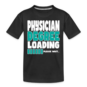 Un médecin invite à la formation - T-shirt bio Premium Enfant - noir - Devant