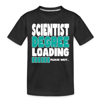 Wissenschaftler lädt Ausbildung - Kinder Premium Bio T-Shirt - Schwarz - Vorne