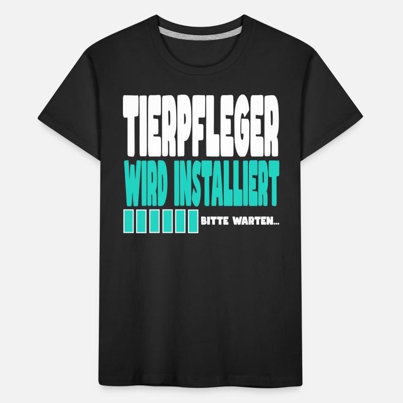 Tierpfleger wird installiert Kinder Premium Bio T-Shirt