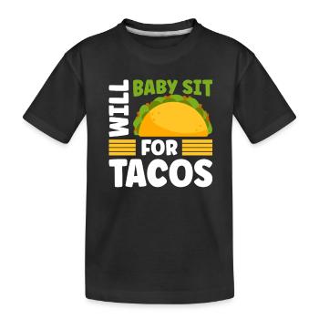 Baby-sitter Gift Babysitting Meilleure baby-sitter - T-shirt bio Premium Enfant - noir - Devant