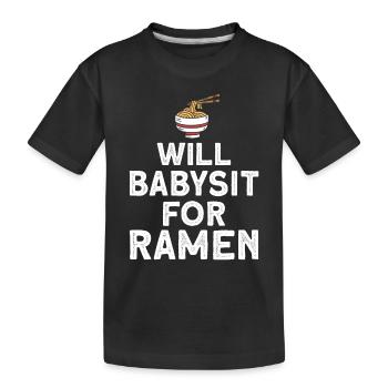 Baby-sitter Gift Babysitting Meilleure baby-sitter - T-shirt bio Premium Enfant - noir - Devant