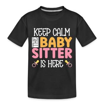 Baby-sitter Gift Babysitting Meilleure baby-sitter - T-shirt bio Premium Enfant - noir - Devant