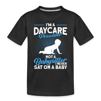 Cadeau de baby-sitter Babysitting Meilleure baby-sitter - T-shirt bio Premium Enfant - noir - Devant