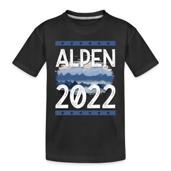 Alpes 2022 - T-shirt bio Premium Enfant - noir - Devant