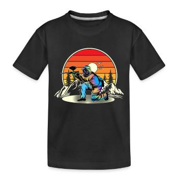 Paintball - T-shirt bio Premium Enfant - noir - Devant