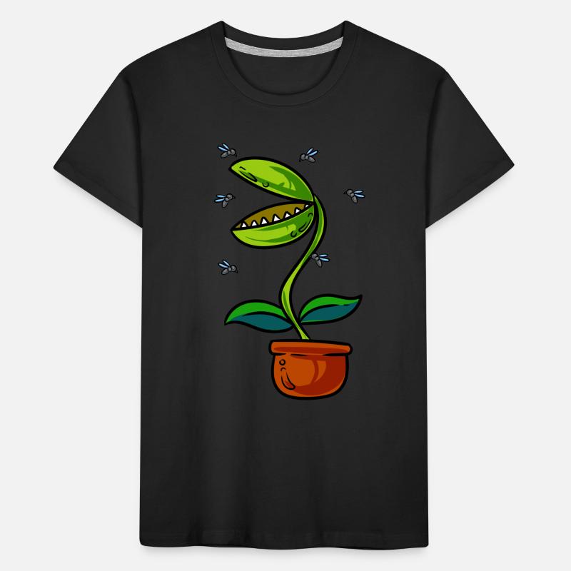 Venus Flytrap Plant Kids' Premium Organic T-Shirt