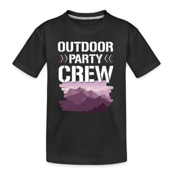 Équipe de fête en plein air - T-shirt bio Premium Enfant - noir - Devant