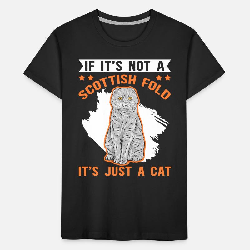 Scottish Folding Ear Cat Cat Owner Gift Kids' Premium Organic T-Shirt