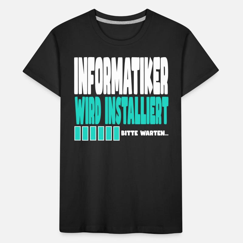 Informatiker wird installiert Kinder Premium Bio T-Shirt