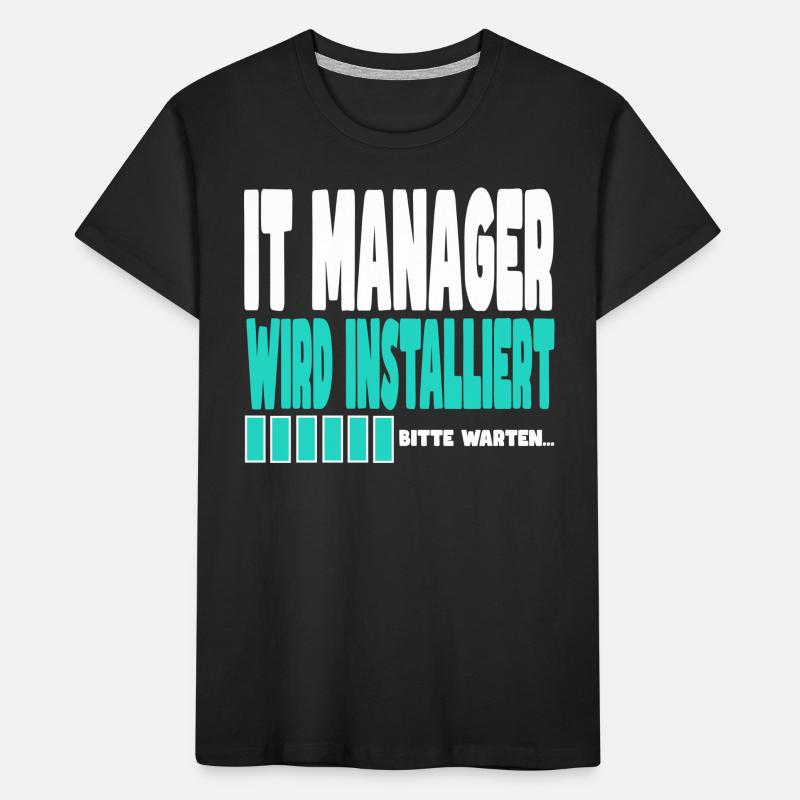 It Manager wird installiert Kinder Premium Bio T-Shirt