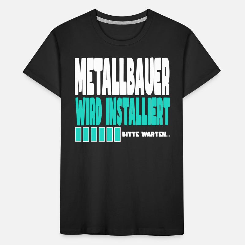 Metallbauer wird installiert Kinder Premium Bio T-Shirt