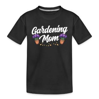 Garden Mama Horticulture Gardener Mother - Kids' Premium Organic T-Shirt - black - Front