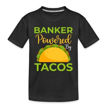 Bänker Bank Geld Banker - Kinder Premium Bio T-Shirt - Schwarz - Vorne