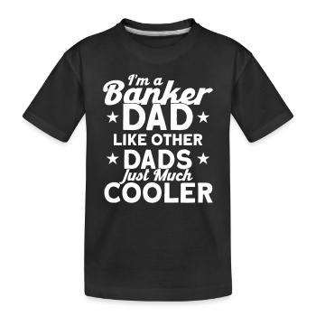 Bänker Bank Geld Banker - Kinder Premium Bio T-Shirt - Schwarz - Vorne