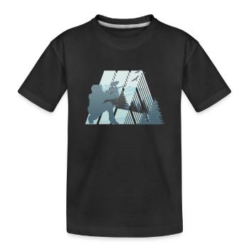 Joueur de Paintball Paintball - T-shirt bio Premium Enfant - noir - Devant