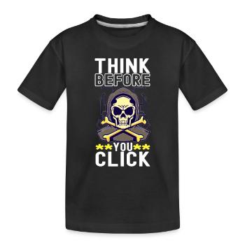 Programmeur Cybersécurité - T-shirt bio Premium Enfant - noir - Devant