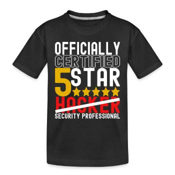 Programmeur Cybersécurité - T-shirt bio Premium Enfant - noir - Devant