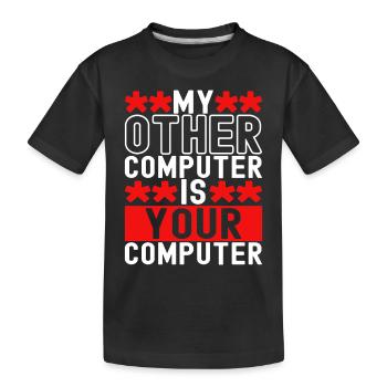 Programmer Cyber Security - Kids' Premium Organic T-Shirt - black - Front
