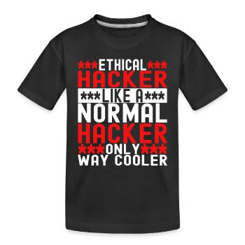 Programmeur Cybersécurité - T-shirt bio Premium Enfant - noir - Devant