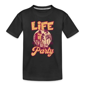 Vie de la garde de la piscine de natation de la fête - T-shirt bio Premium Enfant - noir - Devant