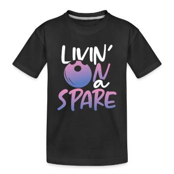 S’en sortir avec peu - T-shirt bio Premium Enfant - noir - Devant