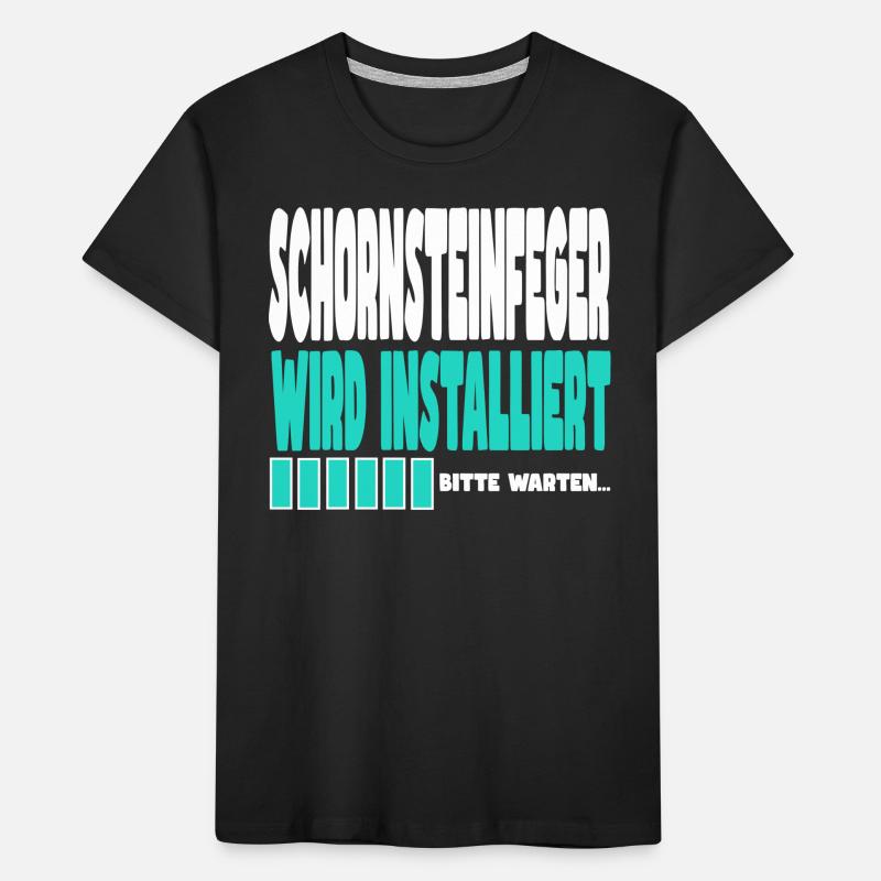 Schornsteinfeger wird installiert Kinder Premium Bio T-Shirt