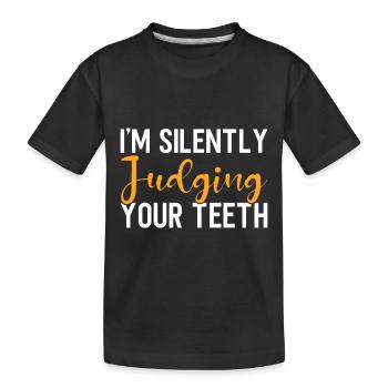 Dentist Dental Gift Medical Student Dentist - Kids' Premium Organic T-Shirt - black - Front