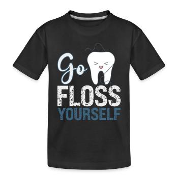 Dentist Dental Gift Medical Student Dentist - Kids' Premium Organic T-Shirt - black - Front