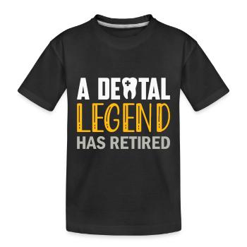 Dentist Dental Gift Medical Student Dentist - Kids' Premium Organic T-Shirt - black - Front