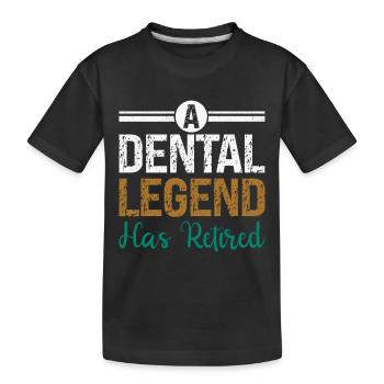 Dentist Dental Gift Medical Student Dentist - Kids' Premium Organic T-Shirt - black - Front
