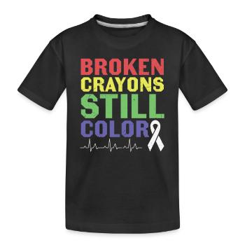 Briser la stigmatisation Parler de santé mentale - T-shirt bio Premium Enfant - noir - Devant