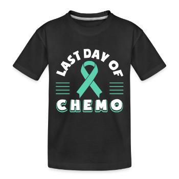 Last Day Of Chemo Tumor & Cancer Awareness - Kinder Premium Bio T-Shirt - Schwarz - Vorne