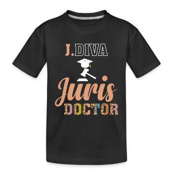 Jura Student Law - Kinder Premium Bio T-Shirt - Schwarz - Vorne