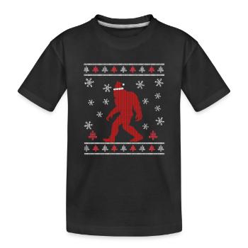 Santasquatch Bigfoot Père Noël Sasquatch - T-shirt bio Premium Enfant - noir - Devant