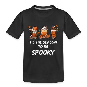 Coffee Drinker Coffee Mug - Kids' Premium Organic T-Shirt - black - Front