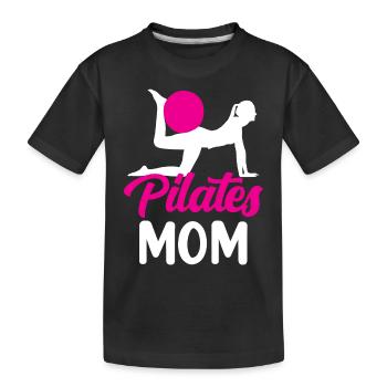 Pilates Mama Mami Mère Amante - T-shirt bio Premium Enfant - noir - Devant