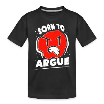 Né pour plaider avocat argumentaire - T-shirt bio Premium Enfant - noir - Devant