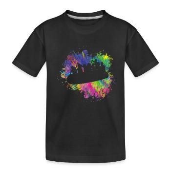 Bootfahren Im Sommer - Kinder Premium Bio T-Shirt - Schwarz - Vorne