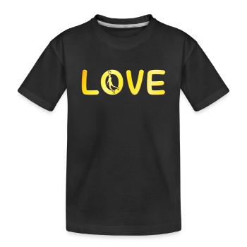 Basketball Amour - T-shirt bio Premium Enfant - noir - Devant