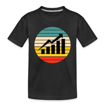 Data Scientist statisticien de la distribution normale - T-shirt bio Premium Enfant - noir - Devant