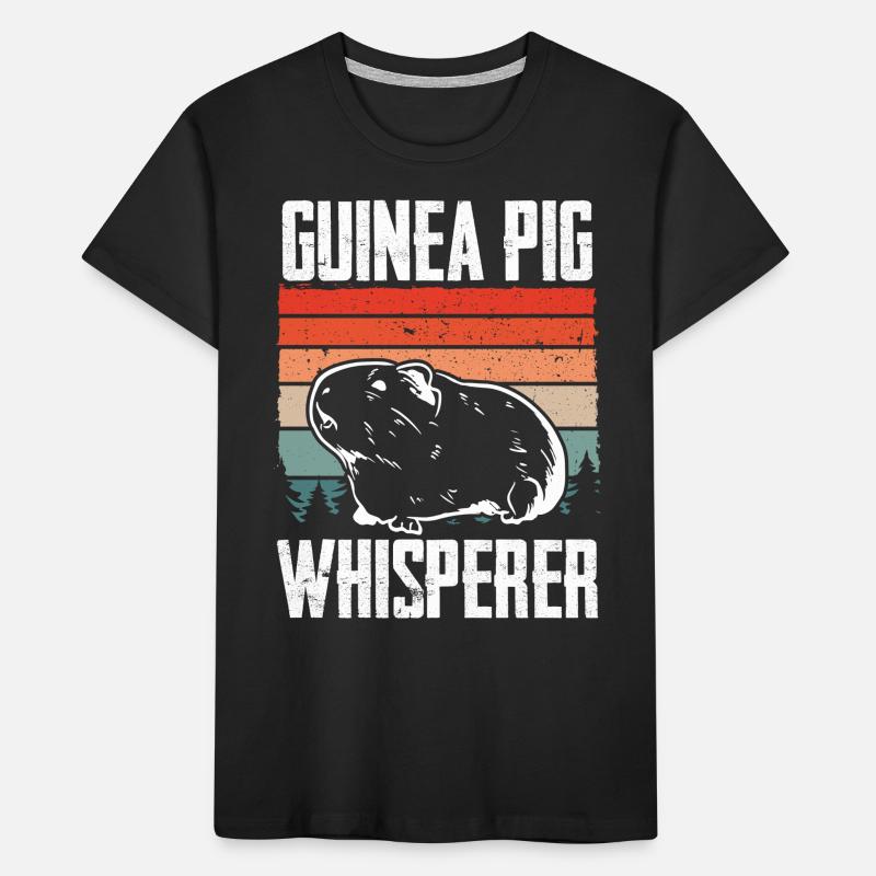 Cochon d’Inde Whisperer Retro T-shirt bio Premium Enfant