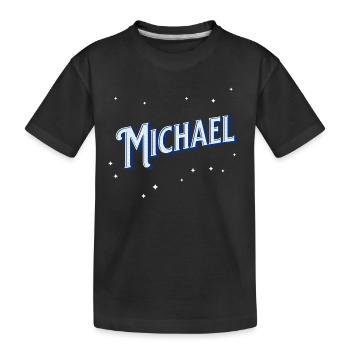 Nom de Michael personnalisé - T-shirt bio Premium Enfant - noir - Devant
