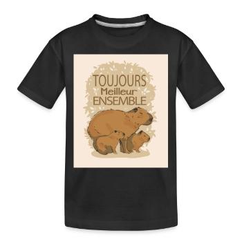 Toujours meilleur ensemble - T-shirt bio Premium Enfant - noir - Devant