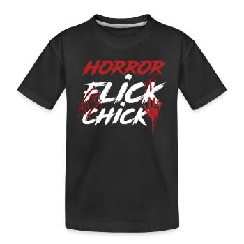 Horror Filme Küken - Kinder Premium Bio T-Shirt - Schwarz - Vorne