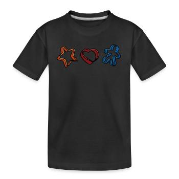 Poêle à biscuits - T-shirt bio Premium Enfant - noir - Devant