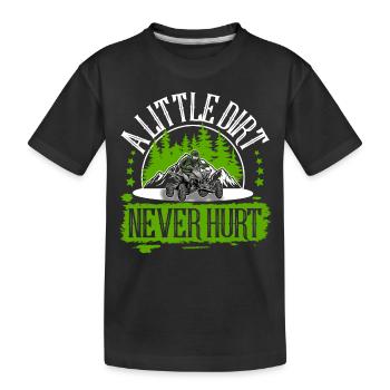 Quad ATV Offroad Quadfahrer - Kinder Premium Bio T-Shirt - Schwarz - Vorne