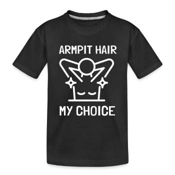 Féministe Anti Rasage Corps Velu - T-shirt bio Premium Enfant - noir - Devant
