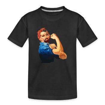 Féministe Anti Rasage Corps Velu - T-shirt bio Premium Enfant - noir - Devant