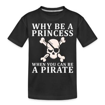 Pirate Kids Skull Party Pirates - Kids' Premium Organic T-Shirt - black - Front